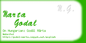 marta godal business card